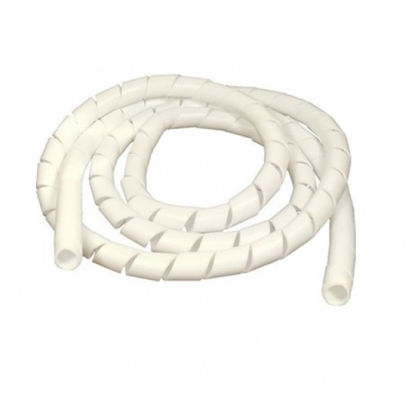 Tubo espiral branco - pct c/ 5 metros