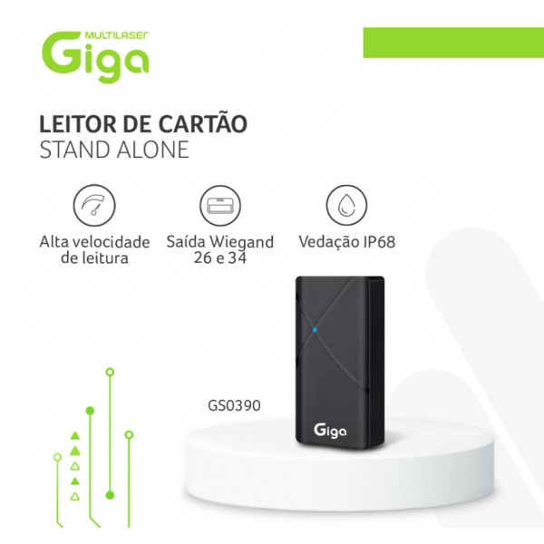 Leitor de cartao stand alone - Giga Security