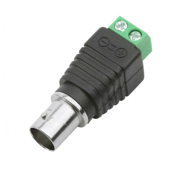 Conector BNC femea com borne