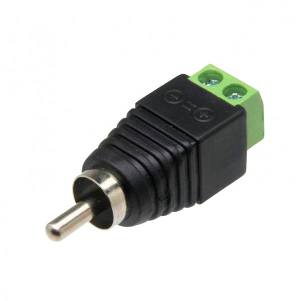 Conector RCA macho com borne