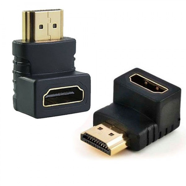 Adaptador HDMI 90º macho x femea