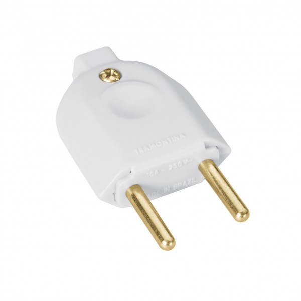 Plug de luz macho - 10A duplo