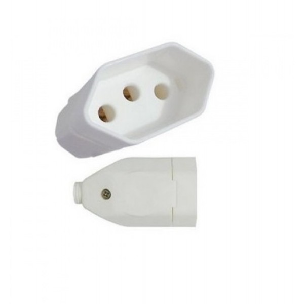 Plug de luz femea - 10A